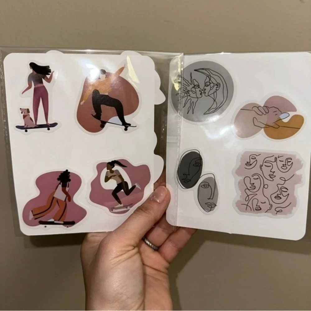 Sticker set #7 (photos on front/back of paper)